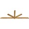 Ekena Millwork Kennewick Rough Sawn Timber Gable Bracket, Western Red Cedar, 96"W x 36"H x 2"D x 4"F, 9/12 Pitch GBW096X36X0204KEN00RWR - alternate 3
